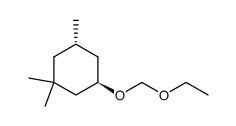 反-3-(乙氧基甲氧基)-1,1,5-三甲基环己烷 结构式