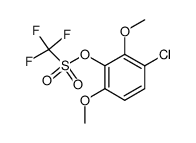 3-氯-2,6-二甲氧基苯基三氟甲磺酸酯 结构式