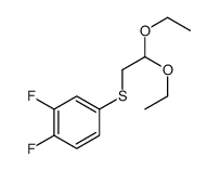 4-(2,2-二乙氧基乙基硫基)-1,2-二氟苯 结构式
