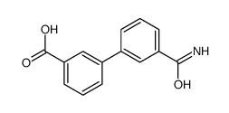 3-(3-氨甲酰基苯基)苯甲酸 结构式