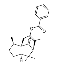 1H-3a,7-Methanoazulen-9-one, 5-(benzoyloxy)-2,3,4,7,8,8a-hexahydro-3,6,8,8-tetramethyl-, [3R-(3α,3aβ,7β,8aα)]- (9CI) 结构式