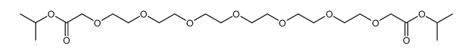 3,6,9,12,15,18,21-Heptaoxatricosanedioic acid, 1,23-bis(1-methylethyl) ester 结构式