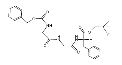 N-[(苄氧基)羰基]甘氨酰甘氨酰-L-苯丙氨酸-2,2,2-三氟乙酯 结构式