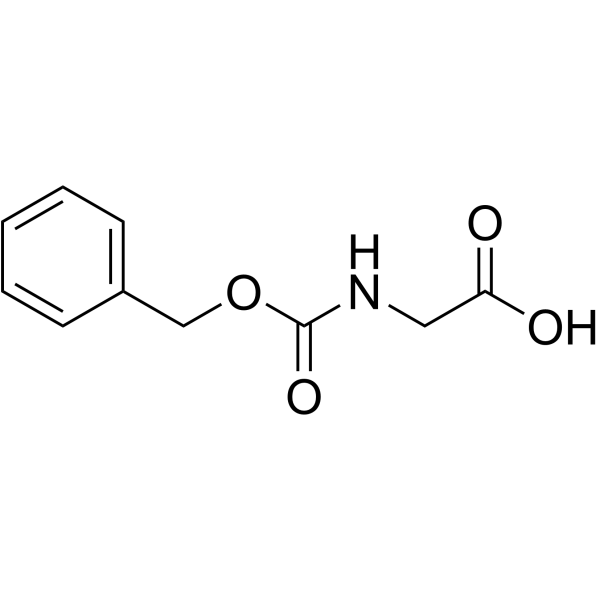 N-苄氧羰基甘氨酸 结构式