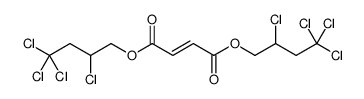 2-丁烯二酸-1,4-双(2,4,4,4-四氯丁基)酯 结构式