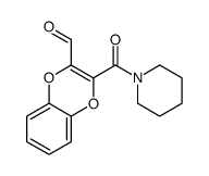 3-(哌啶-1-羰基)-1,4-苯并二氧杂环己-2-甲醛 结构式