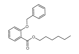 2-苄氧基苯甲酸己酯 结构式