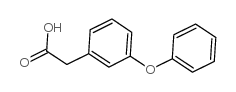 3-苯氧基苯乙酸 结构式