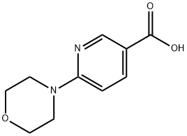 6-(4-吗啉基)烟酸 结构式