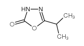 5-异丙基-1,3,4-噁二唑-2(3H)-酮 结构式