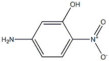 5-氨基-2-硝基苯酚 结构式