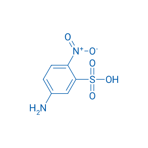 4-硝基苯胺-3-磺酸 结构式
