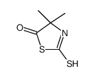 4,4-二甲基-2-硫代噻唑烷-5-酮 结构式