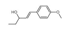 (E)-1-(4-甲氧基苯基)-1-戊烯-3-醇 结构式