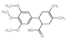 3,4-二甲基-6-(3,4,5-三甲氧基苯基)环己-3-烯-1-羧酸 结构式