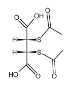 内消旋-2,3-二(乙酰硫基)丁二酸 结构式