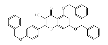 5,7-双(苄氧基)-2-(4-(苄氧基)苯基)-3-羟基-4H-苯并吡喃-4-酮 结构式