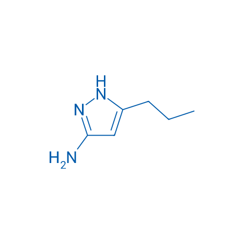 3-氨基-5-丙基吡唑 结构式