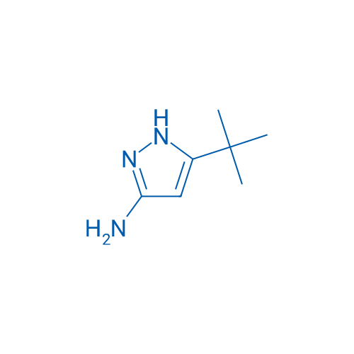 3-叔丁基-吡唑-5-胺 结构式