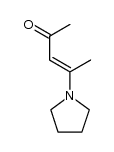 (3E)-4-(1-吡咯烷基)-3-戊烯-2-酮 结构式