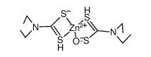 Zinc, (N,N-diethylcarbamodithioato-κS,κS')[diethylcarbamothio(thioperoxoato)-κO,κS']-, (T-4)- (9CI) 结构式