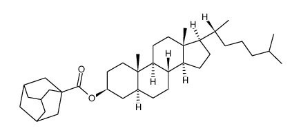 5α-胆甾烷-3β-基 金刚烷-1-羧酸酯 结构式