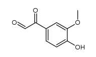4-羟基-3-甲氧基-α-氧代苯乙醛 结构式