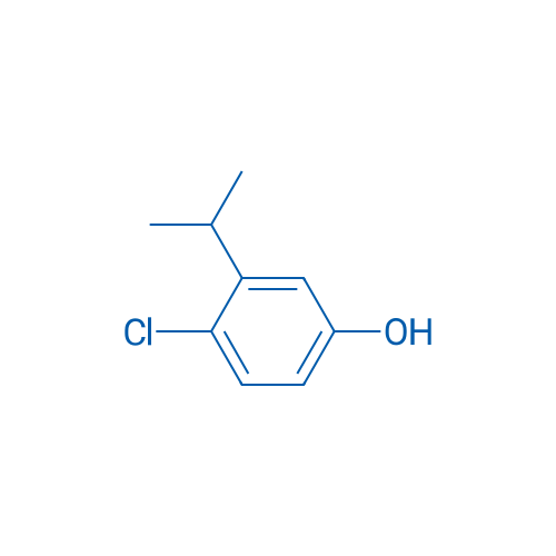 4-氯-3-异丙苯酚 结构式