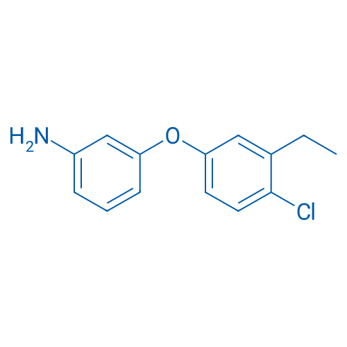3-(4-氯-3-乙基苯氧基)-苯胺 结构式