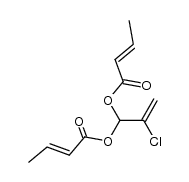2-氯-3,3-双-反式-巴豆酰氧基丙烯 结构式