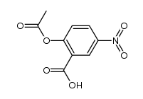 2-乙酰氧基-5-硝基苯甲酸 结构式