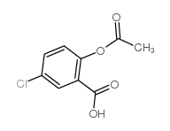 2-(乙酰氧基)-5-氯苯甲酸 结构式