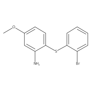 2-((2-溴苯基)硫代)-5-甲氧基苯胺 结构式