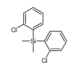 双(2-氯苯基)二甲基硅烷 结构式