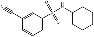 3-氰基-N-环己基苯磺酰胺 结构式