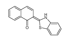 2-(2-苯并噻唑)-1-萘酚 结构式