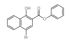 4-溴-1-羟基-2-萘甲酸苯酯 结构式