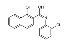 N-(2-氯苯基)-1-羟基-2-萘甲酰胺 结构式
