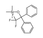 三甲基-(2,2,2-三氟-1,1-二苯基乙氧基)硅烷 结构式