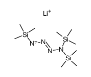 1,4,4-三(三甲基硅基)-1-四氮烯锂盐 结构式