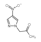 1-(4-硝基-1H-吡唑-1-基)丙酮 结构式