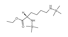 N2,N6-双(三甲基硅基)-L-赖氨酸乙酯 结构式