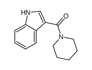 1H-吲哚-3-基(哌啶-1-基)甲酮 结构式