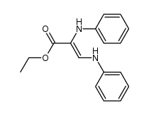 2,3-二(苯氨基)丙烯酸乙酯 结构式