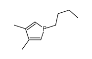 1-丁基-3,4-二甲基磷杂环戊二烯 结构式