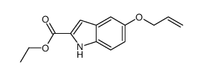 5-烯丙氧基-1H-吲哚-2-羧酸乙酯 结构式