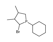 2-溴-3,4-二甲基-1-苯基-1H-磷杂环戊二烯 结构式