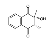 3-羟基-2,3-二甲基-2,3-二氢-1,4-萘醌 结构式