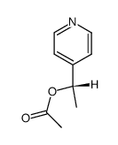 (S)-1-(4-吡啶基)乙基乙酸酯 结构式