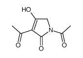 1,4-二乙酰基-3-羟基-2H-吡咯-5-酮 结构式